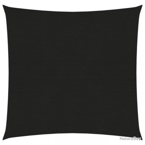 Voile d'ombrage 160 g/m Noir 3,6x3,6 m PEHD 311715