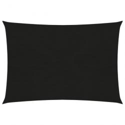 Voile d'ombrage 160 g/m² Noir 2,5x3,5 m PEHD 311728