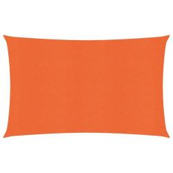 Voile d'ombrage 160 g/m² Orange 3,5x5 m PEHD 311682