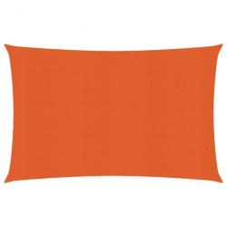 Voile d'ombrage 160 g/m² Orange 3,5x4,5 m PEHD