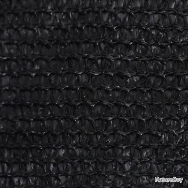 Voile d'ombrage 160 g/m Noir 4x6 m PEHD 311739