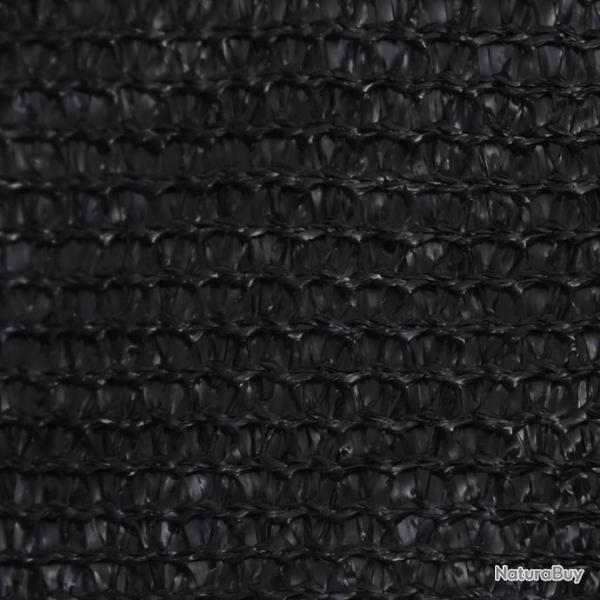 Voile d'ombrage 160 g/m Noir 3x3 m PEHD 311714