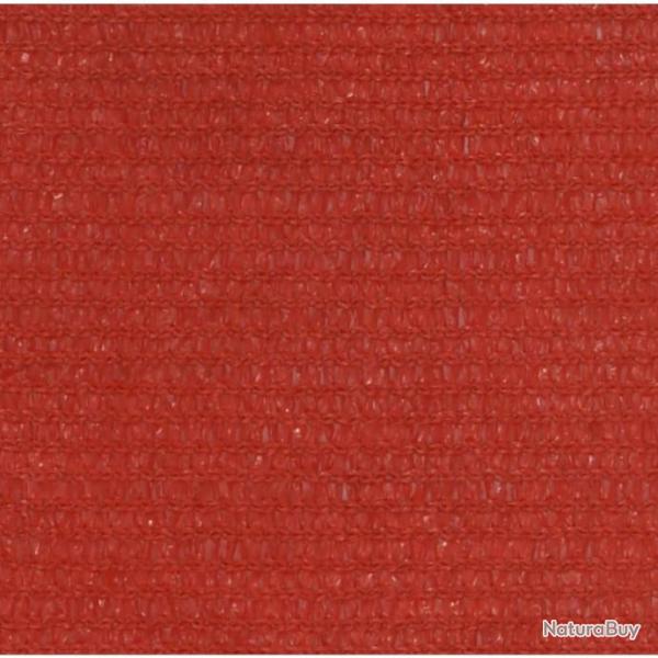 Voile d'ombrage 160 g/m Rouge 2,5x5 m PEHD 311621