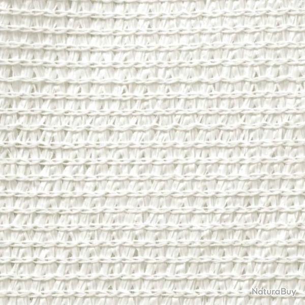 Voile d'ombrage 160 g/m Blanc 3,5x5 m PEHD 311242