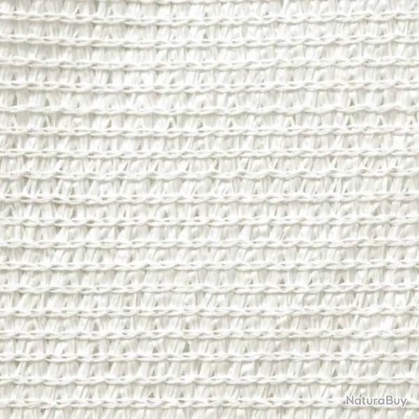 Voile d'ombrage 160 g/m Blanc 3x3x4,2 m PEHD 311254