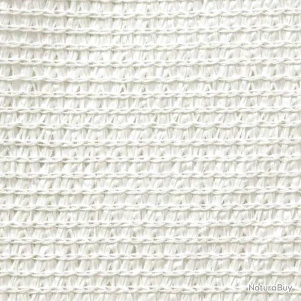 Voile d'ombrage 160 g/m Blanc 3x3x4,2 m PEHD 311254