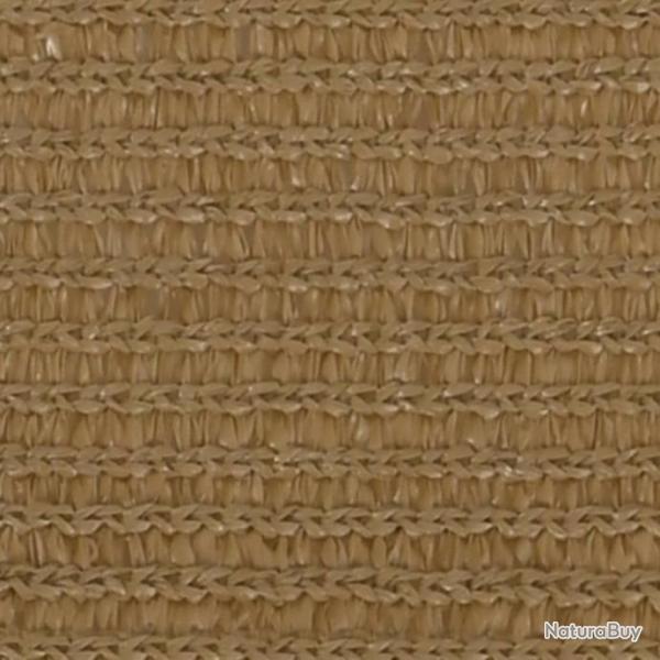 Voile d'ombrage 160 g/m Taupe 5x5x6 m PEHD 311430