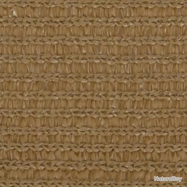 Voile d'ombrage 160 g/m Taupe 5x7x7 m PEHD 311429