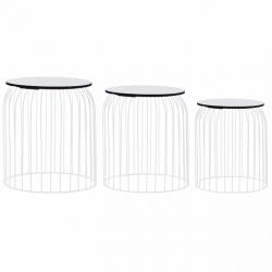 Tables basses 3 pcs Blanc 287656