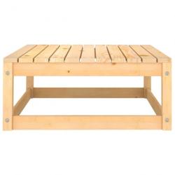 Repose-pied de jardin 70x70x30 cm Bois de pin solide 805670