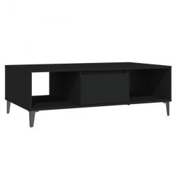 Table basse Noir 103,5x60x35 cm Aggloméré 806023