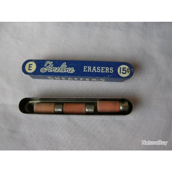 WW2 US BOITE NEUVE DE 3 GOMMES CRAYONS PORTE MINES AMRICAINES " SHEAFFER'S IOWA USA