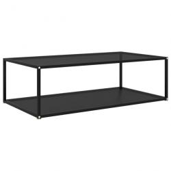 Table basse Noir 120x60x35 cm Verre trempé 322903