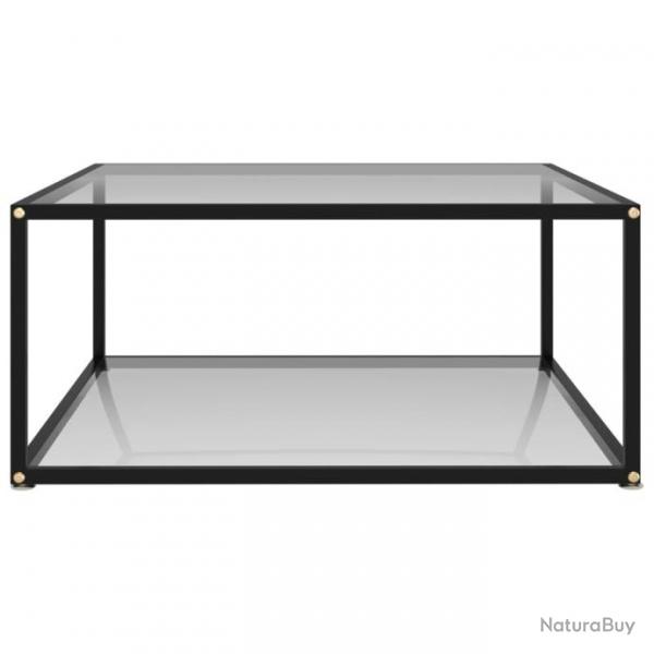 Table basse Transparent 80x80x35 cm Verre tremp 322892