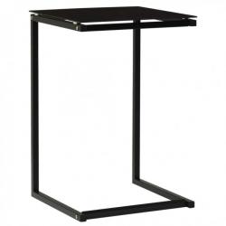 Table d'appoint Noir 40x40x60 cm Verre trempé 322784