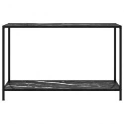 Table console Noir 120x35x75 cm Verre trempé 322842