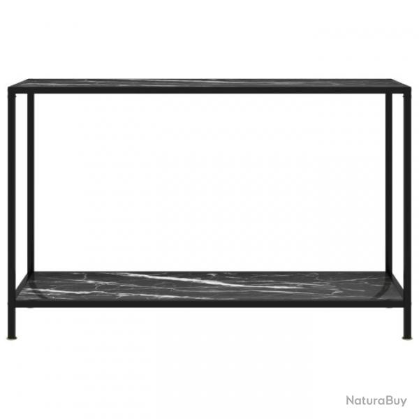 Table console Noir 120x35x75 cm Verre tremp 322842