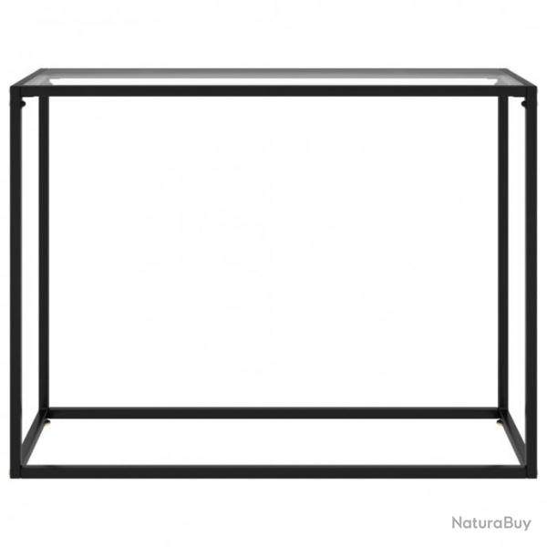 Table console Transparent 100x35x75 cm Verre tremp 322811