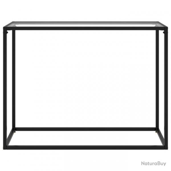 Table console Transparent 100x35x75 cm Verre tremp 322811