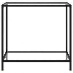 Table console Transparent 80x35x75 cm Verre trempé 322831