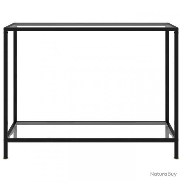 Table console Transparent 100x35x75 cm Verre tremp 322835