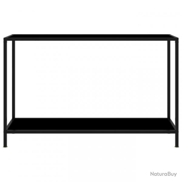 Table console Noir 120x35x75 cm Verre tremp 322840