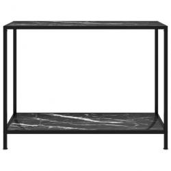 Table console Noir 100x35x75 cm Verre trempé 322838