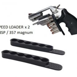 Lot de 2 speed loader pour revolver 38SP ou 357 Magnum