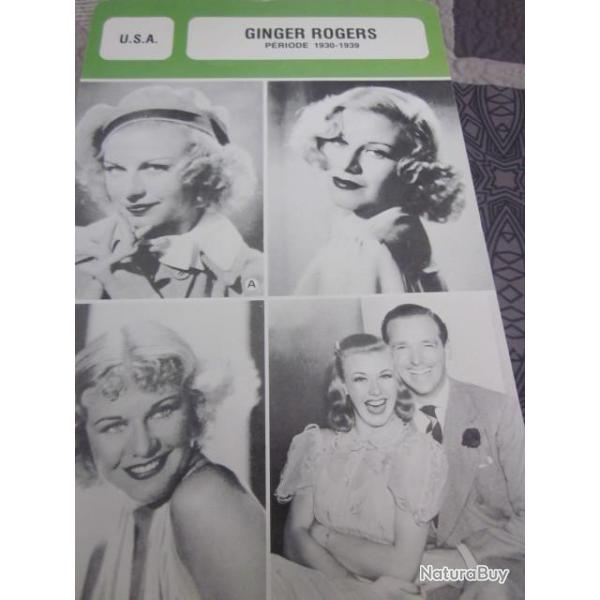 fiche cinema  ginger rogers   usa