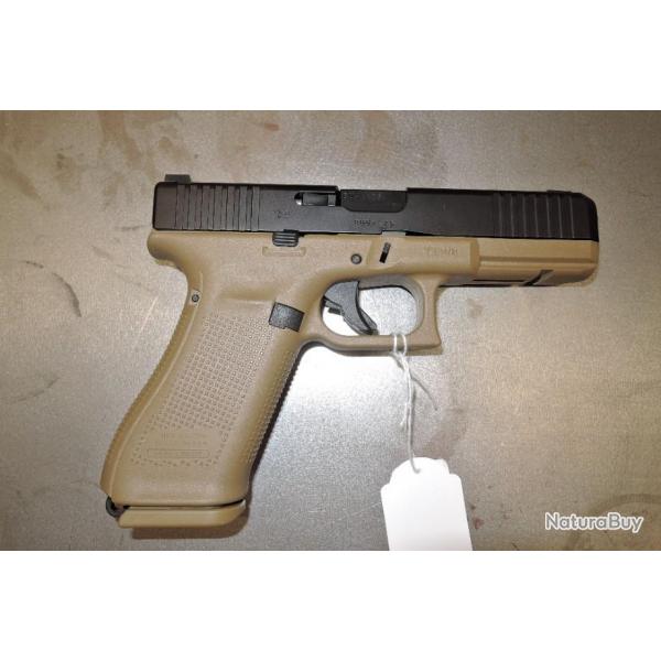 Glock 17 Gen5 FR Coyote (version adopte par l'Arme de terre franaise) en 9x19mm