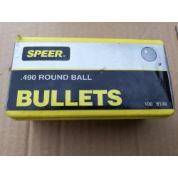 Balles rondes SPEER round ball x100 calibre 50 / 4 ...