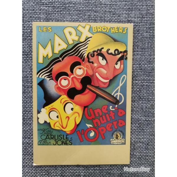 Carte postale film Les Marx Brothers Une Nuit  l'Opra 1935