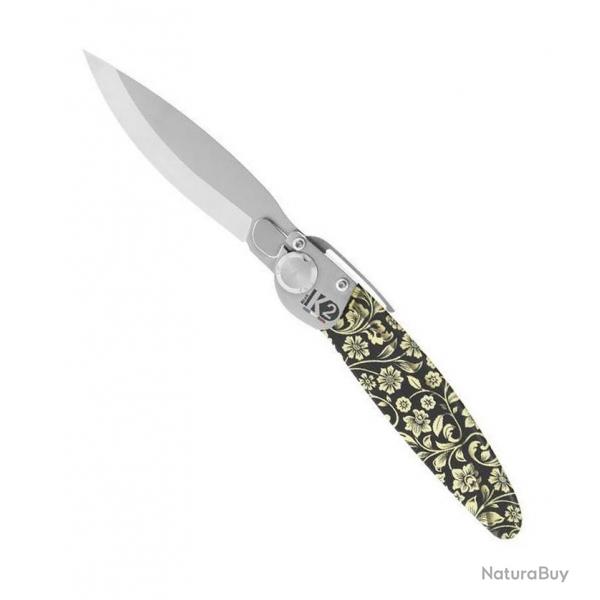 Couteau "K2" 3D, Motif floral [K2]