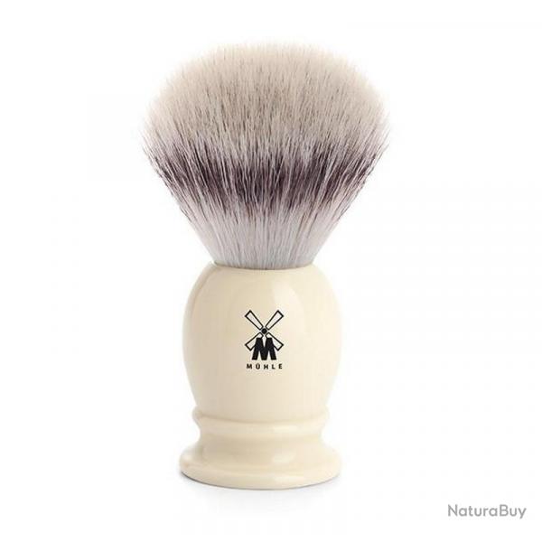 Blaireau "Classic", Diamtre 23 mm, Manche rsine ivoire, Poils pur argent [Mhle]