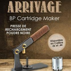 Presse rechargement BP MAKER pour revolver poudre noire Cal: 36, NEW !!!