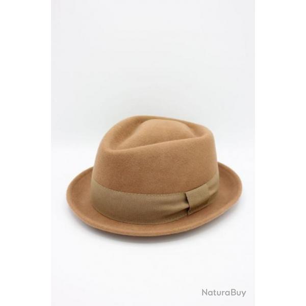 Chapeau de laine  bord court, quitation, hiver, chasse, randonner (F01)