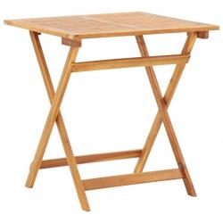 Table pliable de jardin 70x70x75 cm Bois d'acacia massif 46348