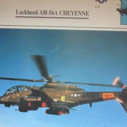 FICHE  AVIATION  TYPE APPAREIL HELICOPTERE TERRESTRE /  LOCKHEED AH 56A CHEYENNE  USA