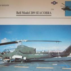 FICHE  AVIATION  TYPE APPAREIL HELICOPTERE TERRESTRE /  BELL MODEL 209 SEACOBRA  USA
