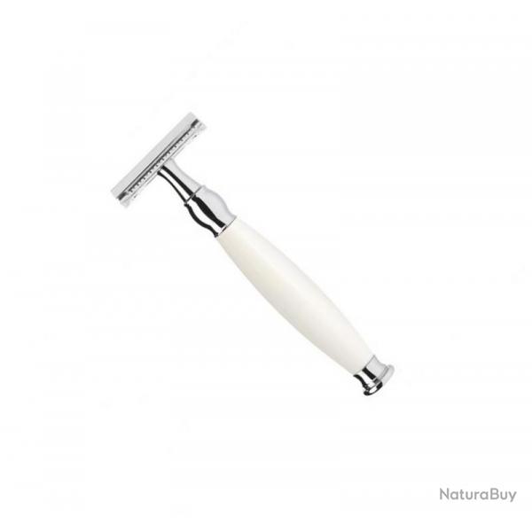 Rasoir de scurit "Sophist" peigne ferm, Manche porcelaine [Mhle]