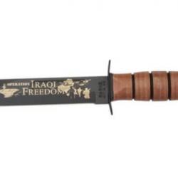 9128-Couteau lame fixe Ka-Bar USMC Opération liberté Irakienne