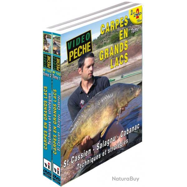Carpes en grands lacs : St Cassien - Salagou - Cabanac (2 DVD) avec Nicolas Migeon - Pche de la car