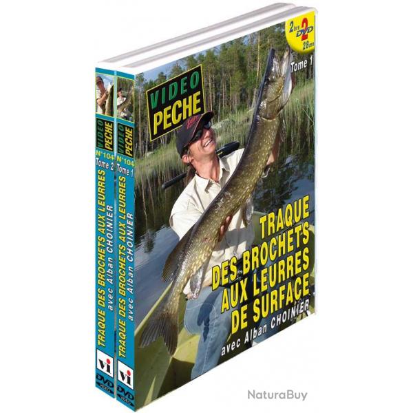 Traque des brochets aux leurres de surface (2 DVD) avec Alban Choinier - Pche des carnassiers - Vid