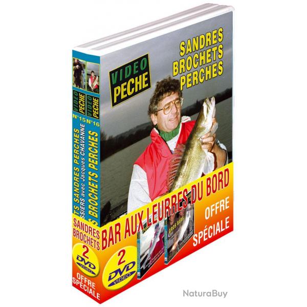 Lot 2 DVD Vido Pche Sandres et Brochets
