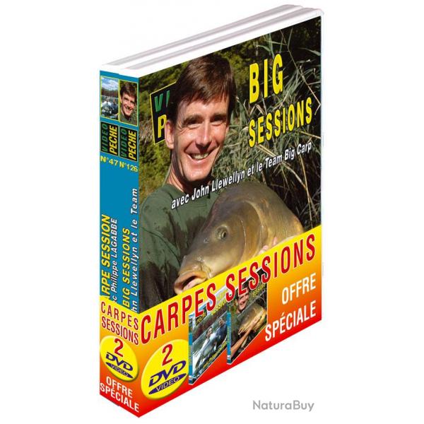 Lot 2 DVD Vido Pche Carpe Session