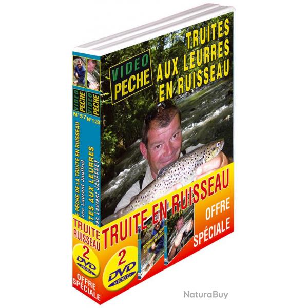 Lot 2 DVD Vido Pche Truite en Ruisseau