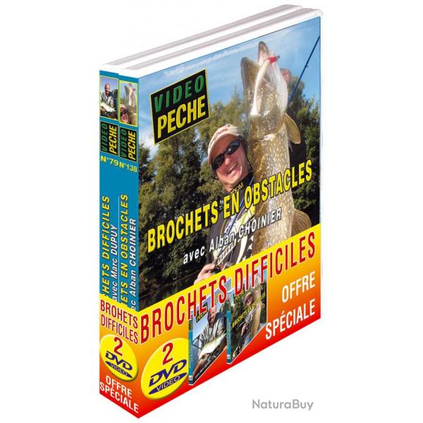 Lot 2 DVD Vido Pche Brochets difficiles
