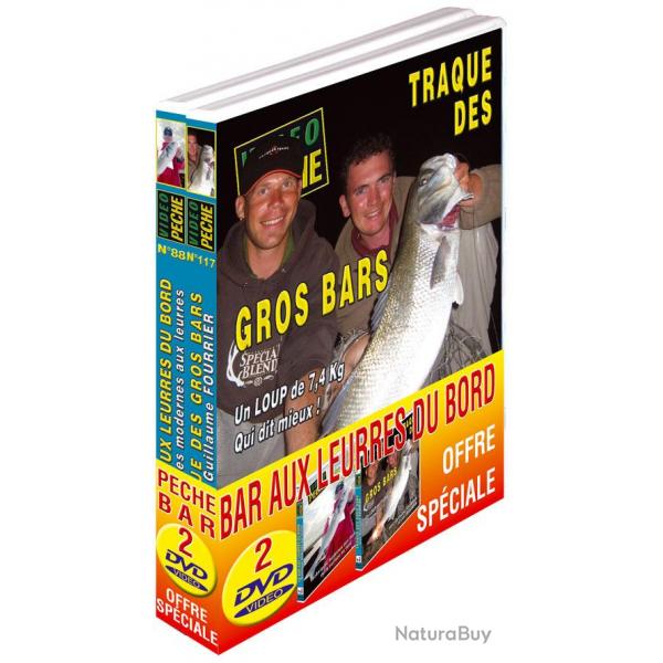 Lot 2 DVD Vido Pche Bar du Bord
