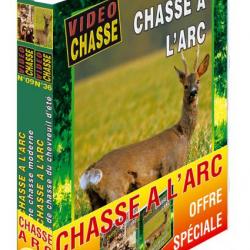 Lot 2 DVD Chasse à l'arc, une chasse moderne & Chasse à l'arc, techniques de chasse du chevreuil d'é