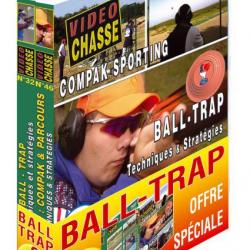 Lot 2 DVD Ball trap technique et stratégie fosse universelle & Ball trap Parcours de chasse et compa